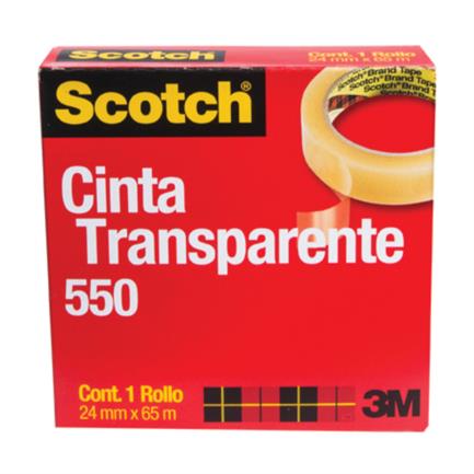 Cinta Adhesiva 3M Cinta 550 Polipropileno Transparente