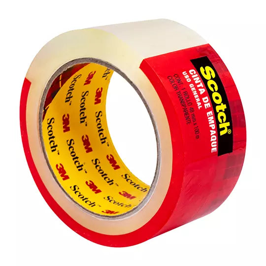 Cinta de empaque Mod 301t transparente Scotch 3M 48x100 1 pieza