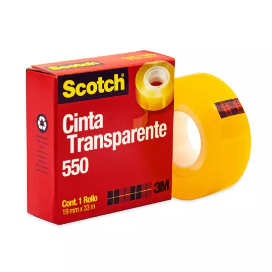 Cinta Adhesiva Scotch 3M (19mmx33mm) Polipropileno Transparente