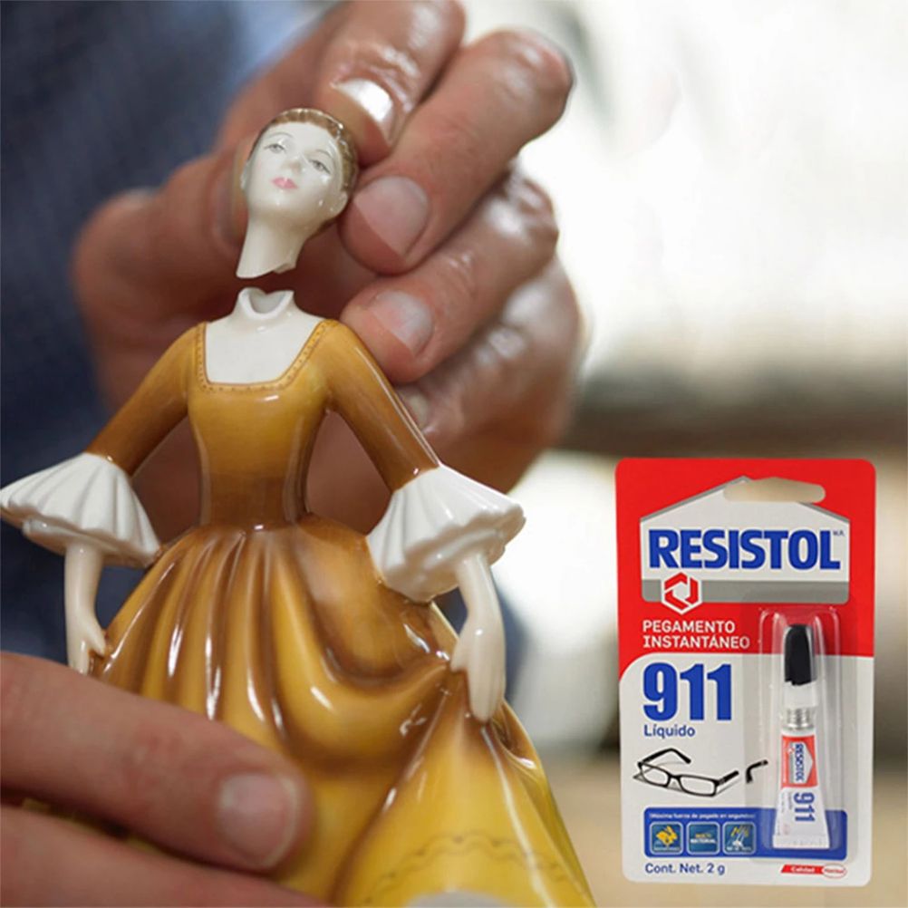 Pegamento Liquido Resistol 911de 2gr Secado Rapido Color Rojo