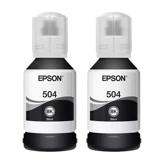 Kit 2 Tintas para Impresora Epson T504 Ecotank Tinta Continua L4150 L4160