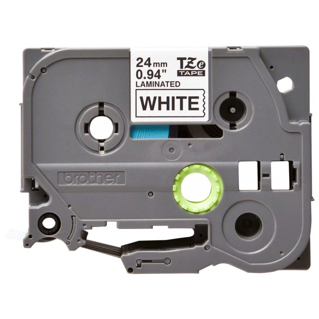 CINTA BROTHER TZE251 NEGRO EN BLANCO, 24MM X 8M