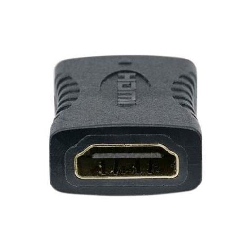 Manhattan Cople HDMI A Hembra - HDMI A Hembra, Conexión Recta, Negro