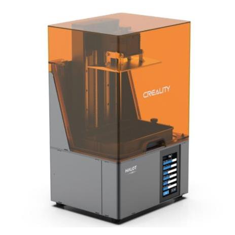 Creality Impresora 3D Halot Sky, 19.2 x 12 x 20cm, Gris/Naranja