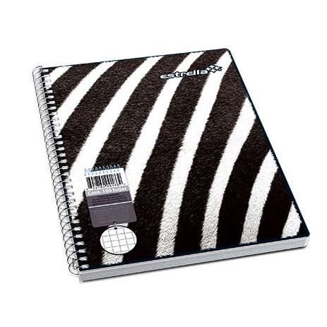 Estrella Cuaderno Forma Francesa de Cuadro Grande 7mm, 100 Hojas