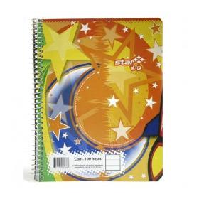Estrella Cuaderno Forma Francesa de Raya, 100 Hojas, Diseño Star Kid