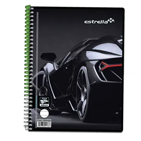 Estrella Cuaderno Forma Francesa de Raya, 100 Hojas, Diseño Star Kid