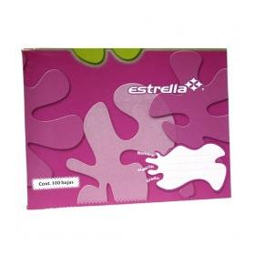 Estrella Cuaderno Forma Italiana Engrapado de Raya, 100 Hojas, Violeta