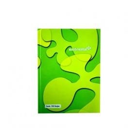 Estrella Cuaderno Pasta Dura Forma Francesa de Raya, 192 Hojas, Verde
