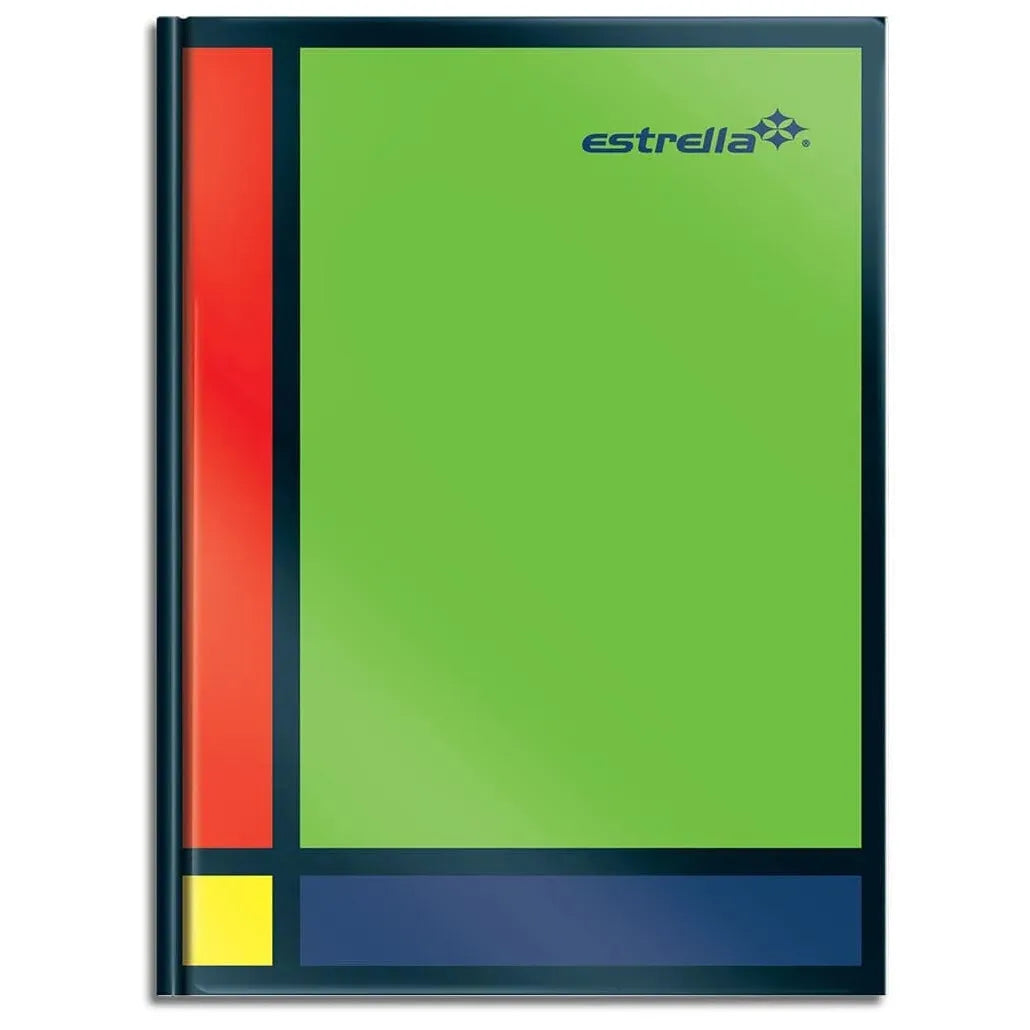 Estrella Cuaderno Pasta Dura Forma Francesa de Raya, 96 Hojas