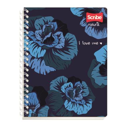 Cuaderno Profesional Scribe Clásico 8080 Tamaño Profesional de Raya Espiral Contiene 100 Hojas
