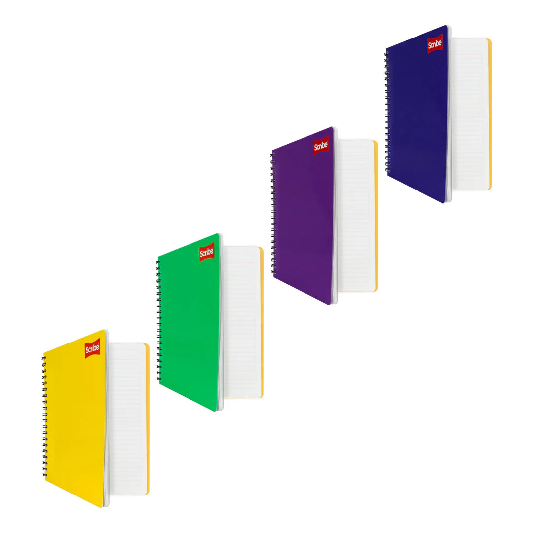 Cuaderno Scribe 2903 Doble Espiral Tipo Profesional Clasico Pasta Dura Papel Bond Rayado 100 Hoja(s)