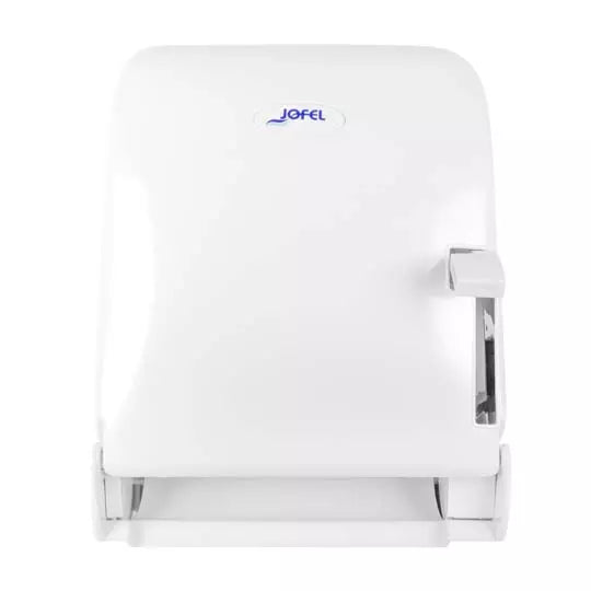 Despachador de toalla en rollo, accioiento por palanca. 180 m