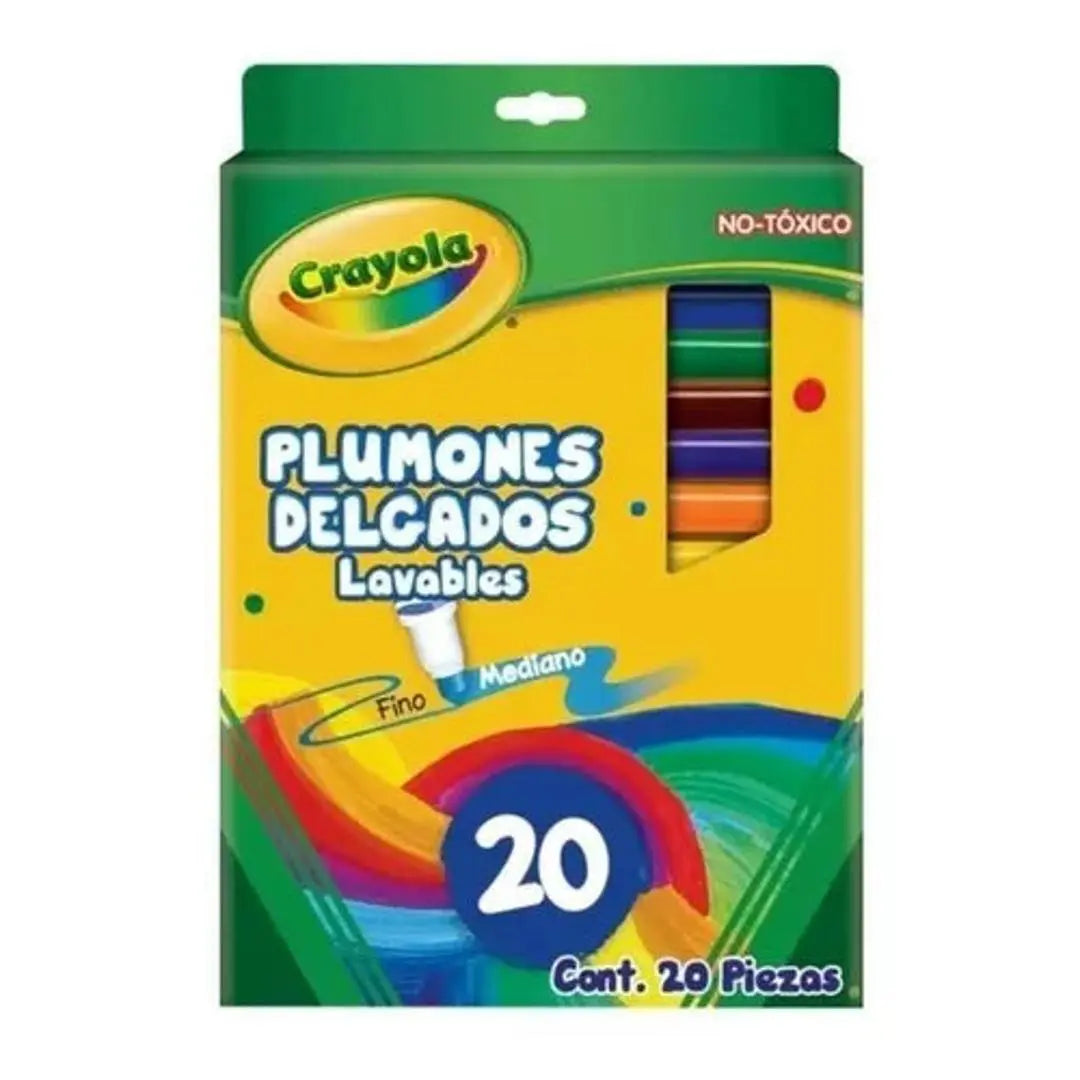marcadores plumones crayola super tips