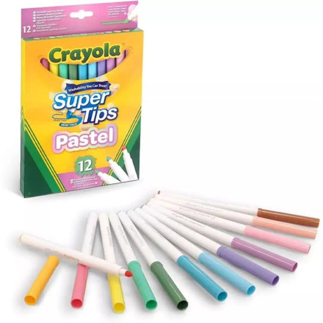 marcadores plumones crayola super tips