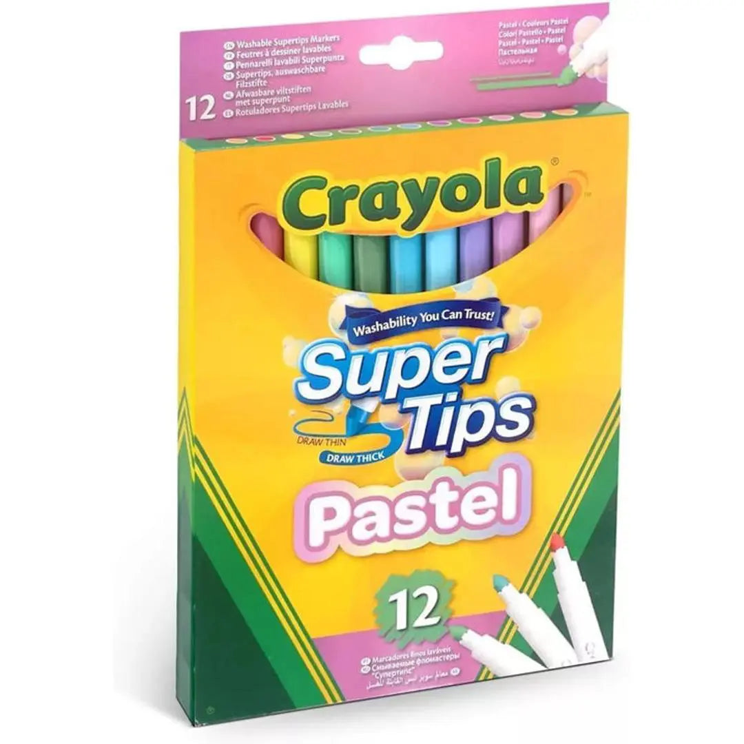 marcadores plumones crayola super tips