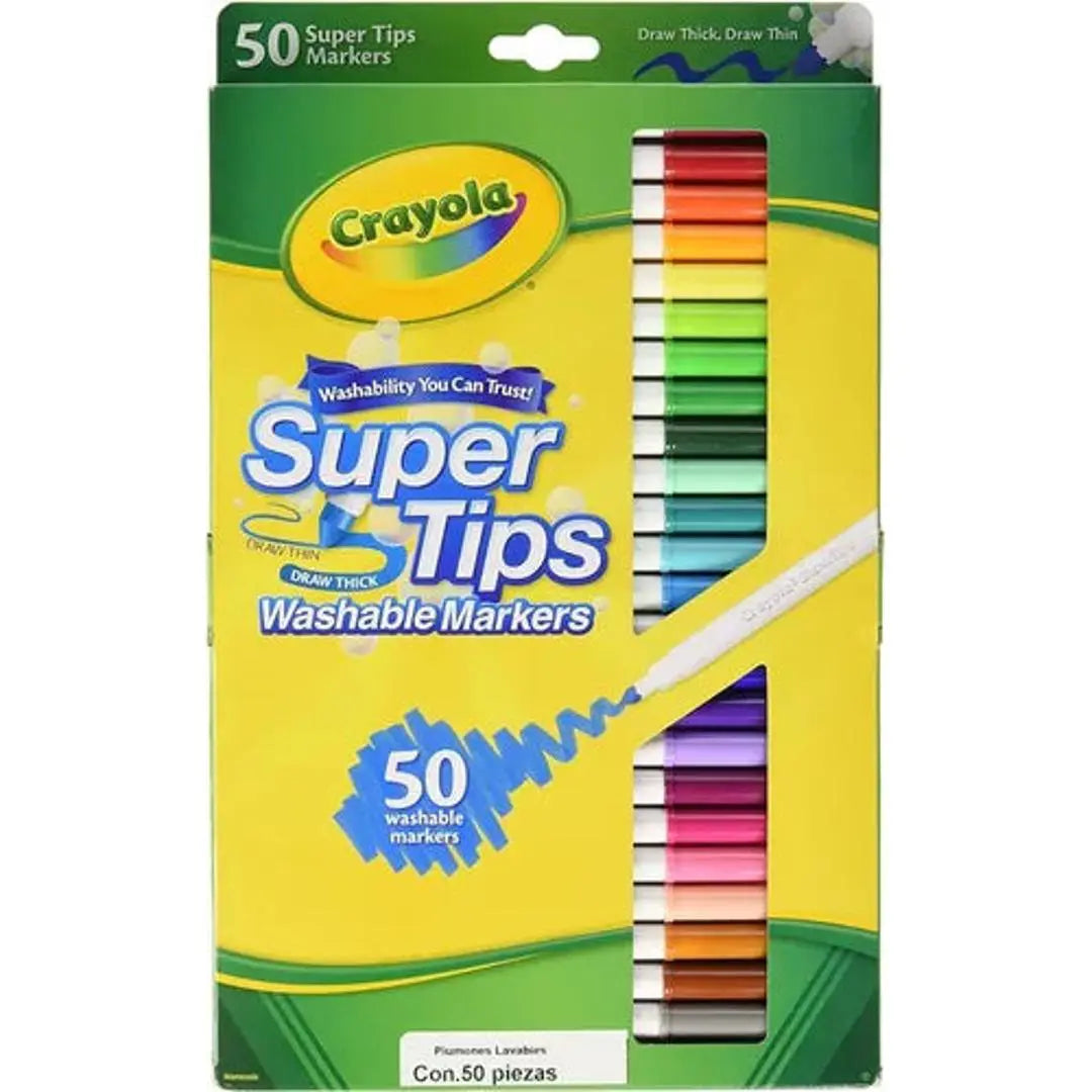 marcadores plumones crayola super tips