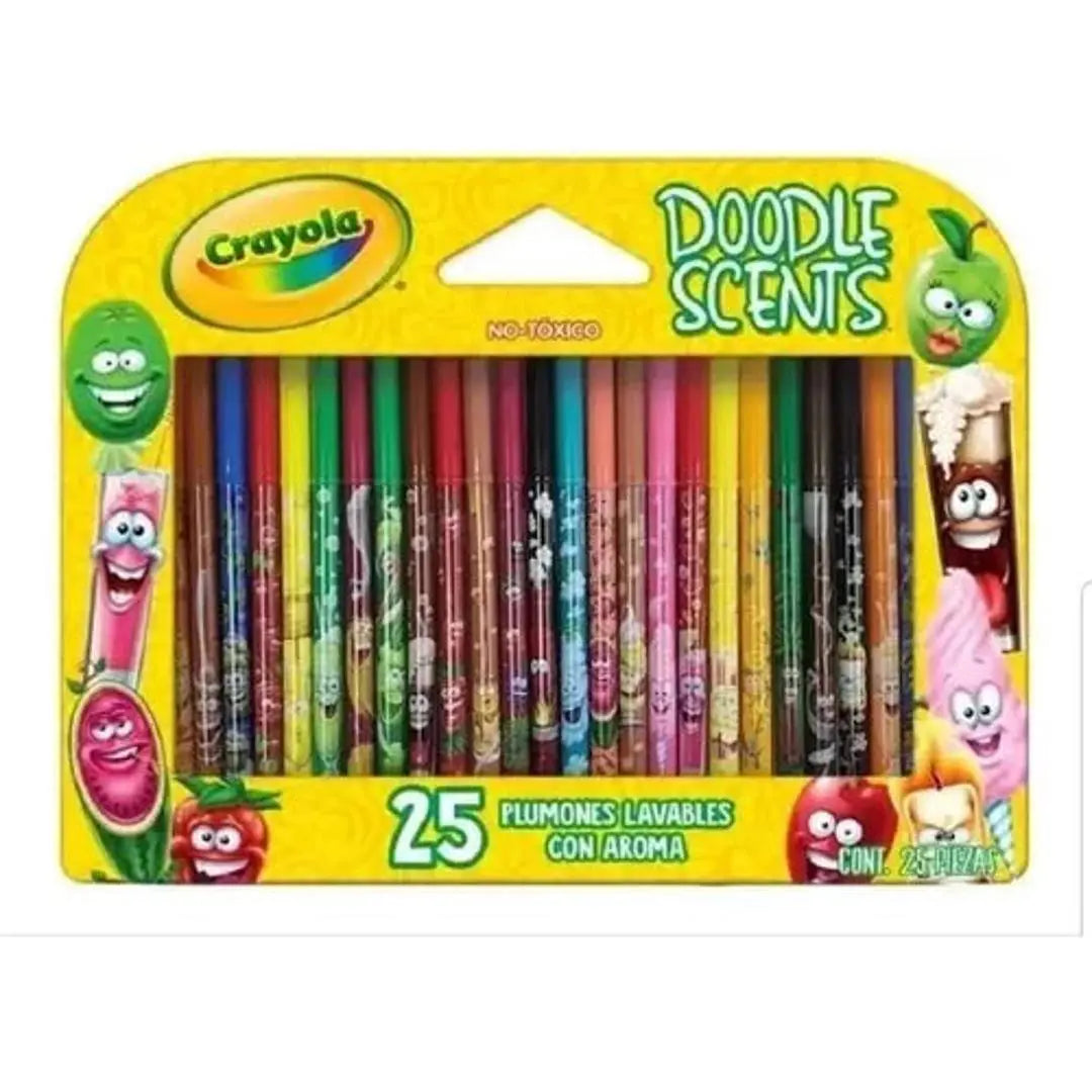 Plumones Lavables Con Aroma Crayola Doodle Scents 25 Piezas