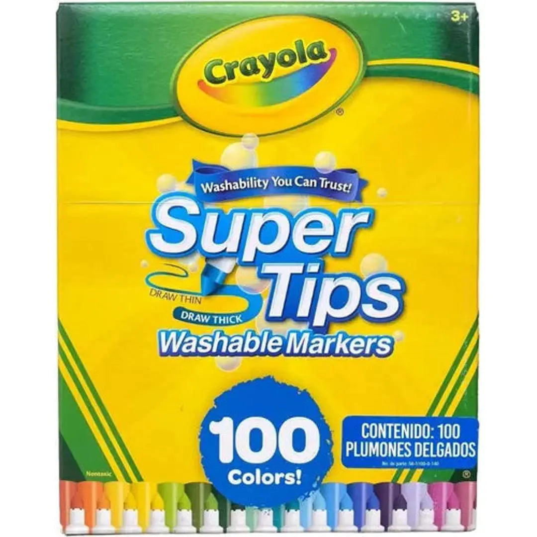 marcadores plumones crayola super tips