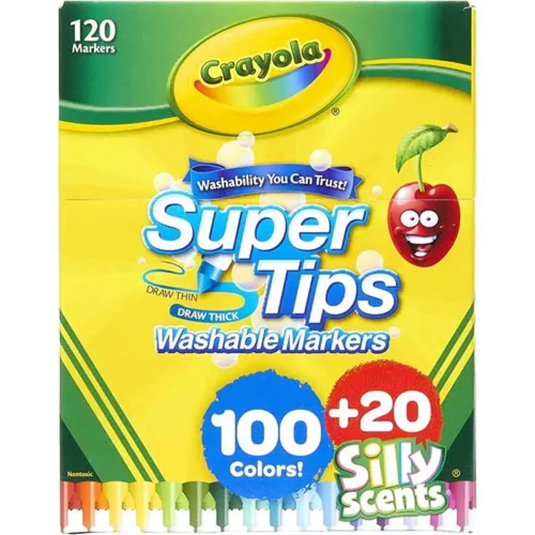 marcadores plumones crayola super tips