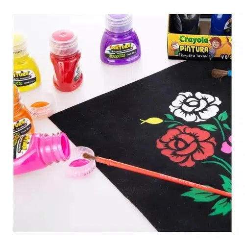 Pintura Témpera Lavable Crayola 6 Frascos De 25 Ml C/u