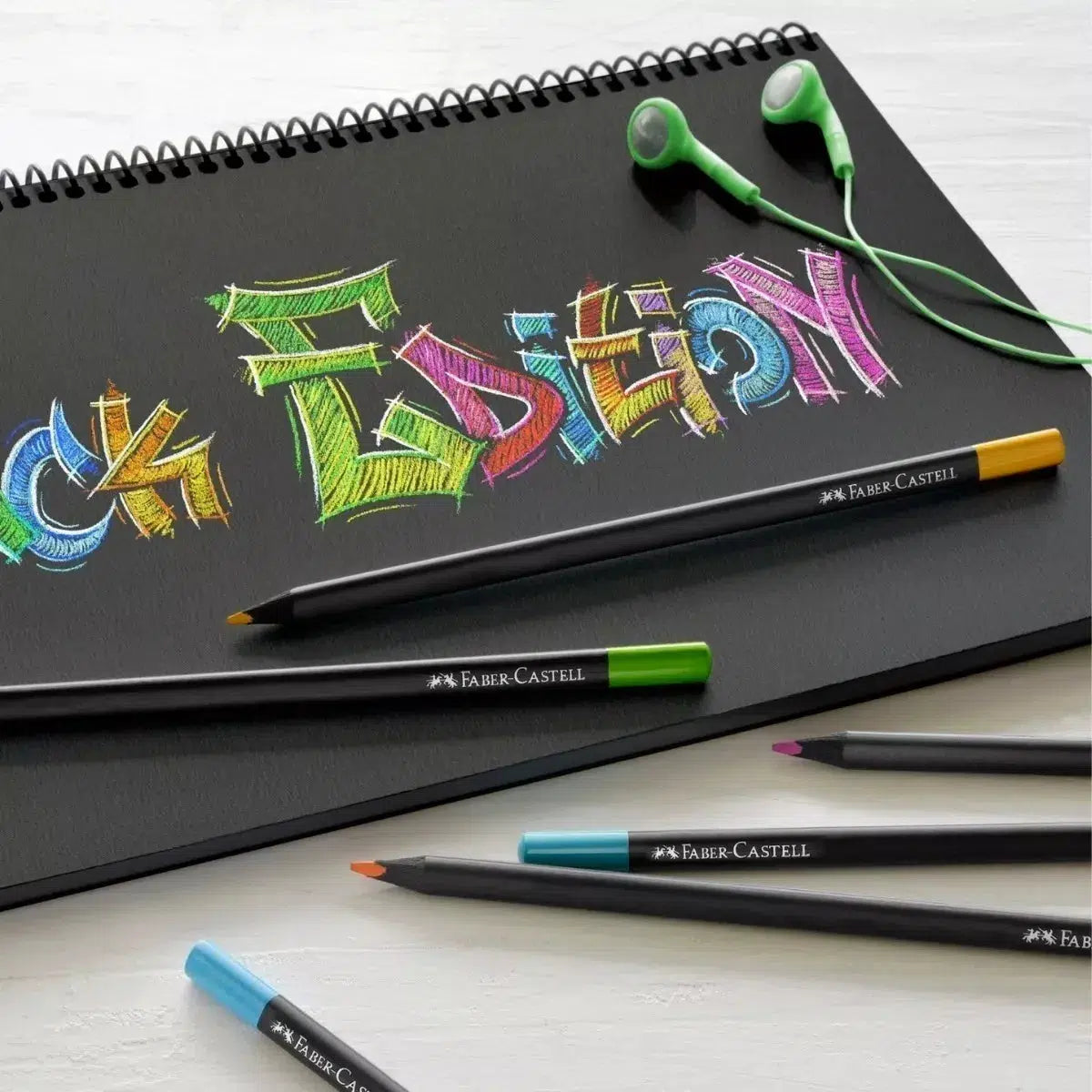 Colores Faber Castell Lápices Super Soft Black Edition 100 Colores