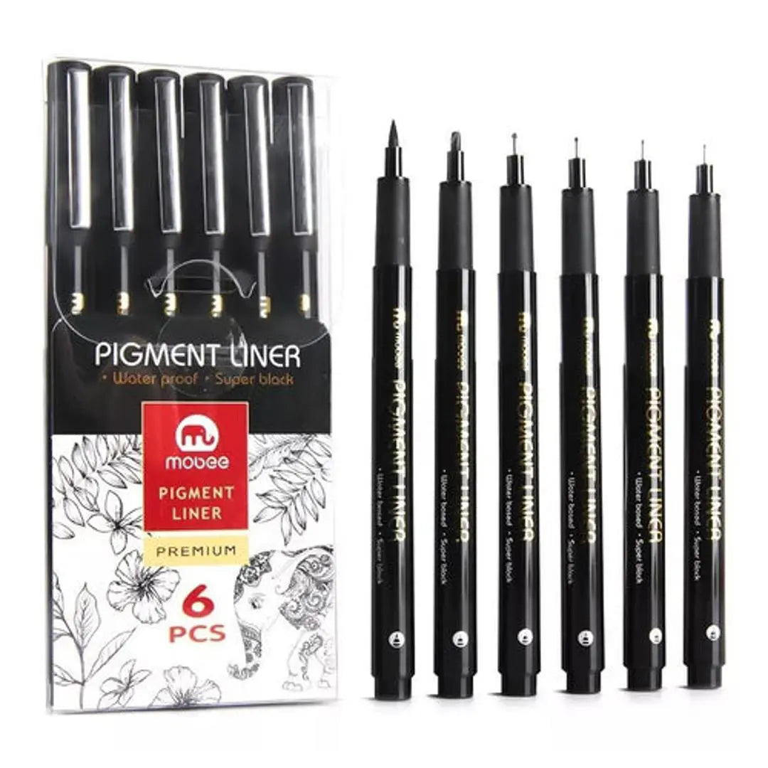 Kit Estilógrafo Profesional Negro Puntas Diferentes