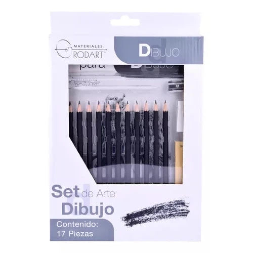 Set De Arte Dibujo Rodart Block Para Dibujo Con 17 Piezas