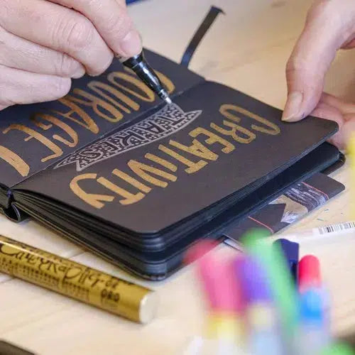 Libreta Sakura Sketch Book Hoja Negra 12 X 12 Cm 140g 80 Hjs