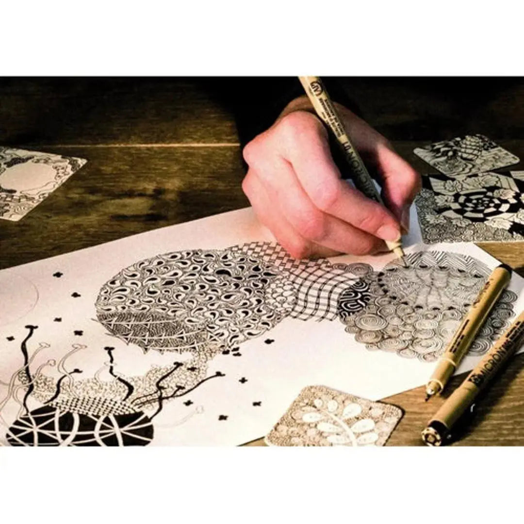 Kit Estilógrafo Pigma Micron Tinta Puntas Diferentes 6 Pzs