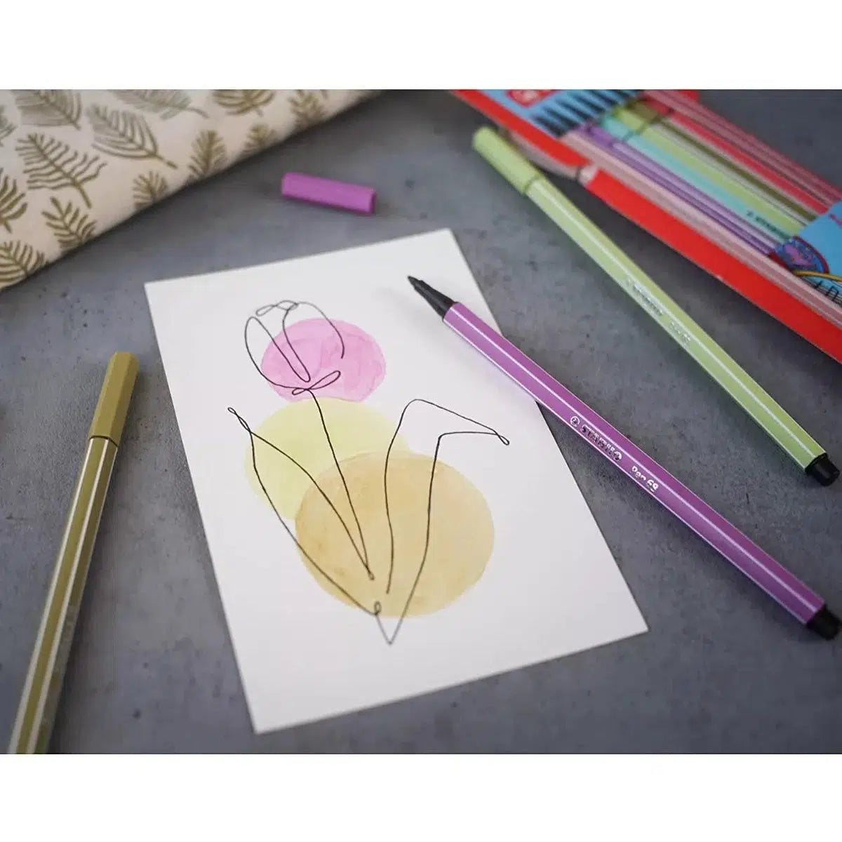 Rotulador Stabilo Pen 68 Pastel 1 Mm Estuche Con 8 Colores