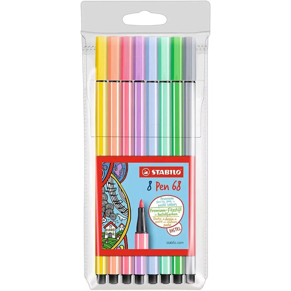 Rotulador Stabilo Pen 68 Pastel 1 Mm Estuche Con 8 Colores