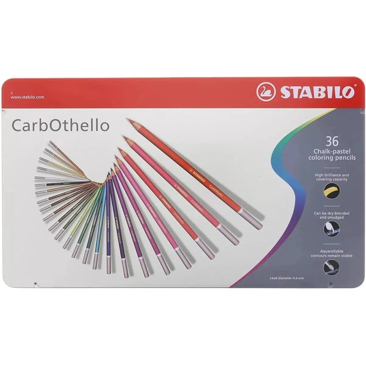 Lápices De Colores Pastel Stabilo Carbothello Con 36 Piezas