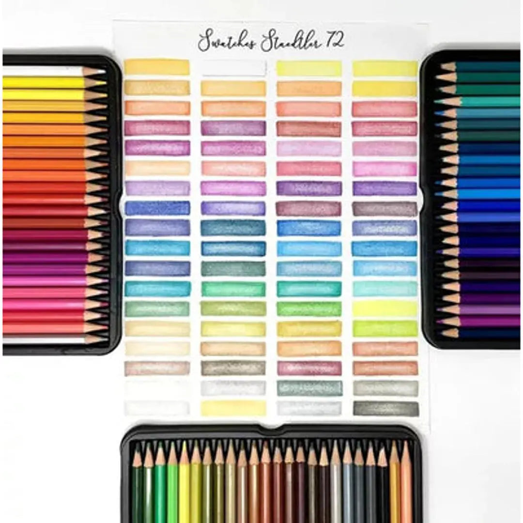 Lápices De Colores Staedtler Estuche Metálico Con 72 Piezas