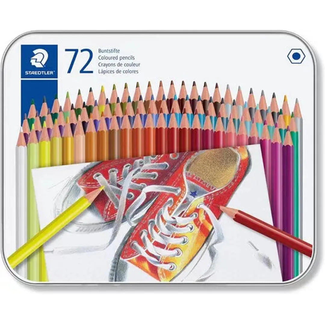 Lápices De Colores Staedtler Estuche Metálico Con 72 Piezas