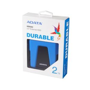 Disco Duro Externo Adata HD680, 2TB, USB, Azul - para Mac/PC