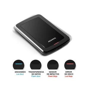 Disco Duro Externo Adata HV300 2.5'', 2TB, USB 3.1, Negro - para Mac/PC