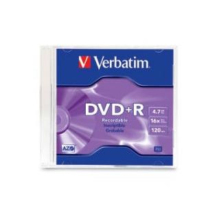 Verbatim Disco Vírgen para DVD, DVD+R, 4.7GB, 16x, 1 Pieza