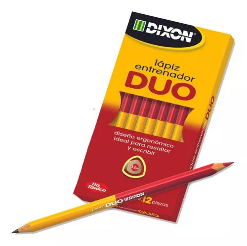 Lápiz Entrenador Dúo Dixon Caja Con 12 Piezas