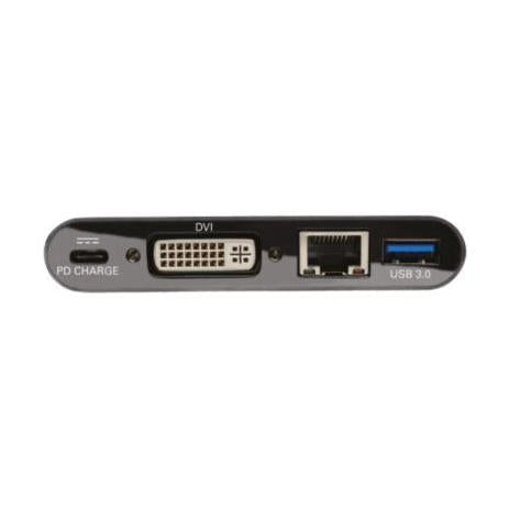 Tripp Lite by Eaton Docking Station USB-C, 1x DVI-I/USB 3.0 A/USB C/RJ-45