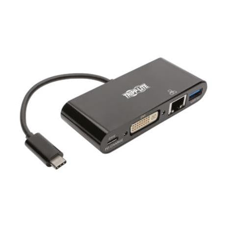 Tripp Lite by Eaton Docking Station USB-C, 1x DVI-I/USB 3.0 A/USB C/RJ-45