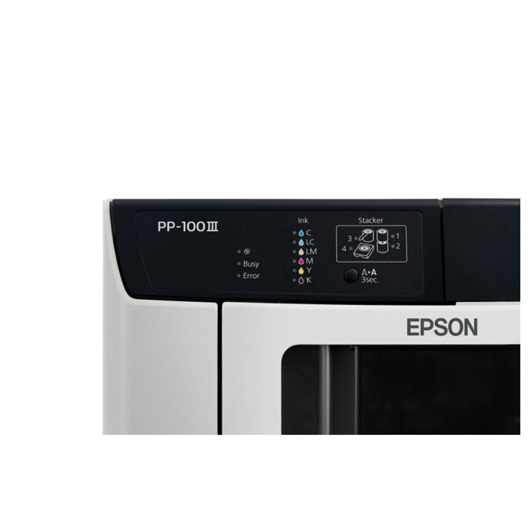 Impresora y productor de discos Epson pp 100iii dye ink 60 discos negro blanco
