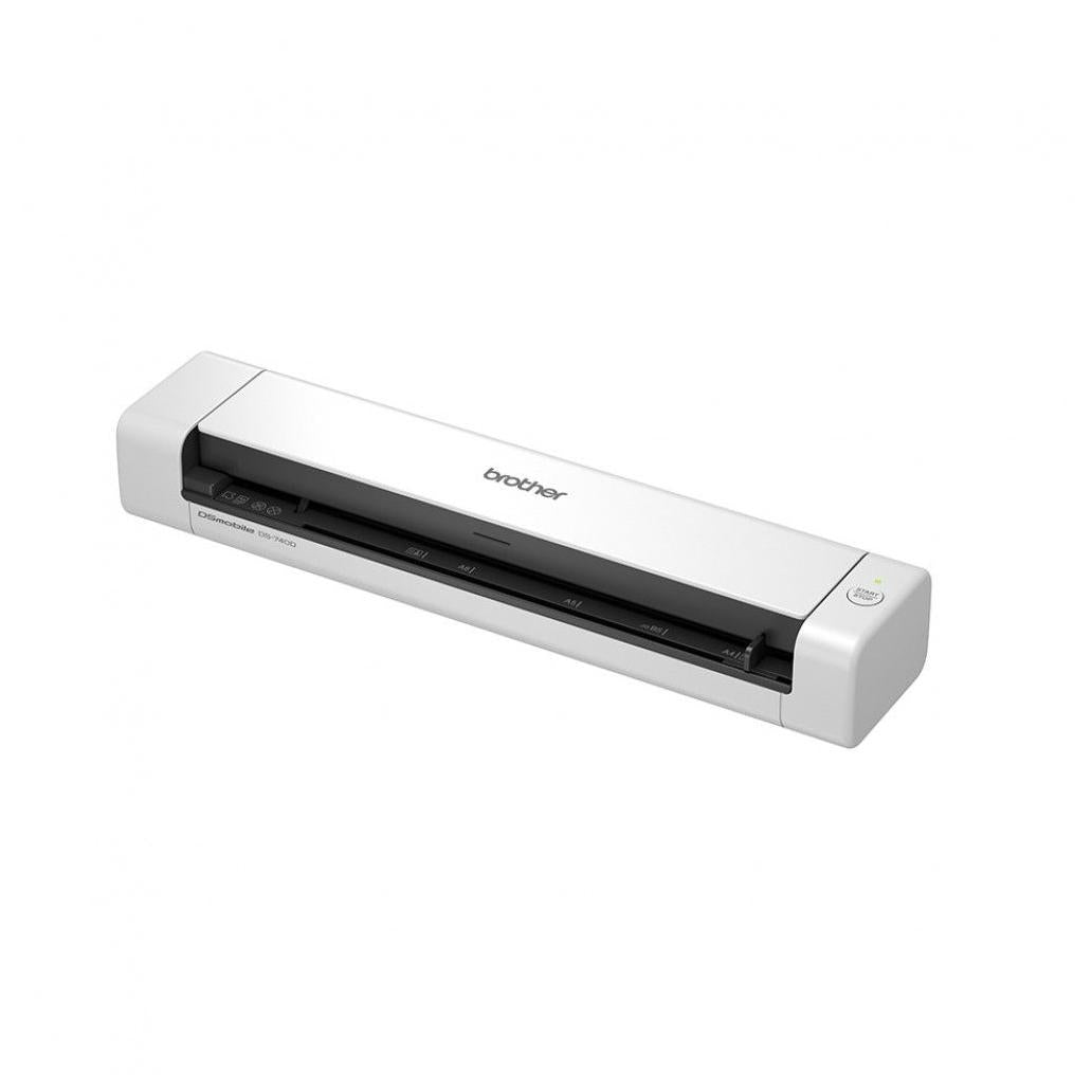 Escáner Brother Ds-740D, 600 X 600 Dpi, Escáner Color, Escaneado Dúplex, Usb, Blanco/Negro
