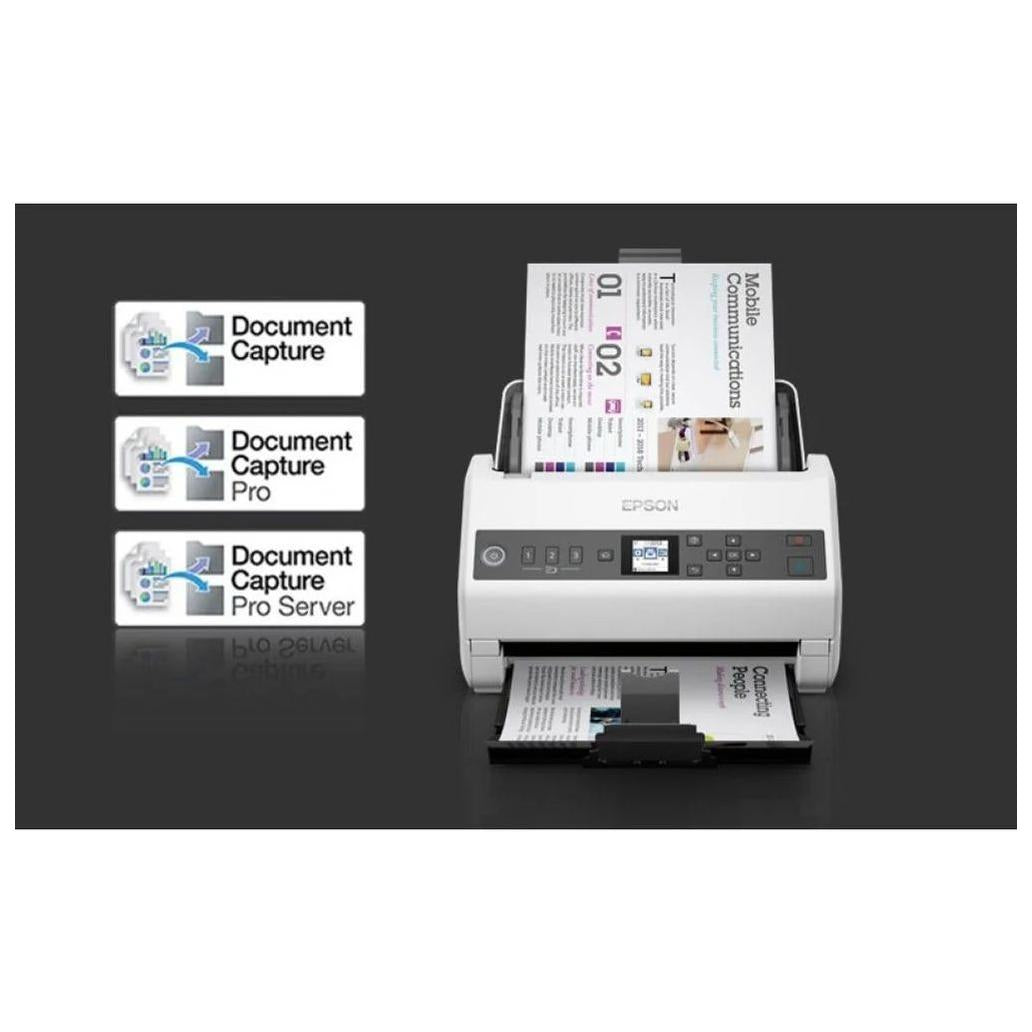 Escáner Epson DS-730N 600 x 600 DPI Dúplex Ethernet USB 2.0 Negro, Gris