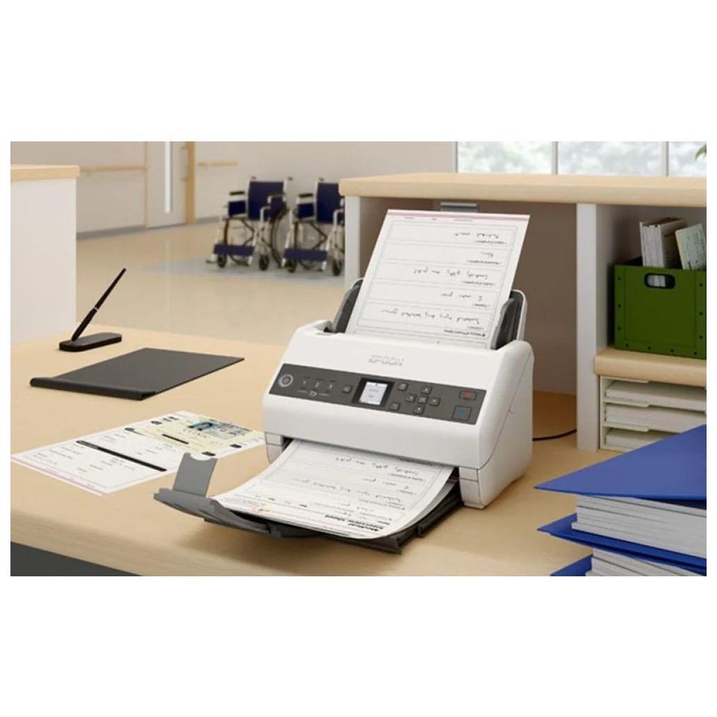 Escáner Epson DS-730N 600 x 600 DPI Dúplex Ethernet USB 2.0 Negro, Gris