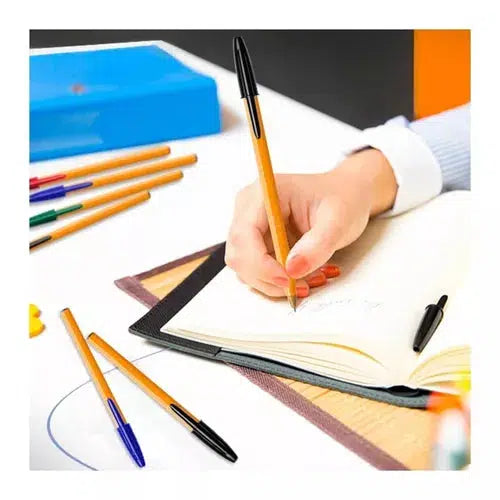 Pluma Lapicero Bic Cristal Punto Fino 0.8 Mm Caja 12 Pzs