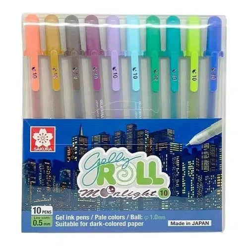 Kit De Plumas De Gel Sakura Gelly Roll Moonlight 10 Piezas
