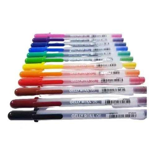 Kit De Plumas De Gel Sakura Gelly Roll Regular Colors 12 Pzs