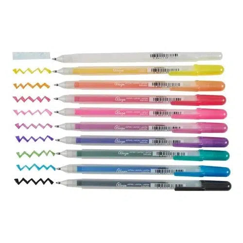 Kit De Plumas De Gel Sakura Gelly Roll Glaze Efecto 3d 12 Pz