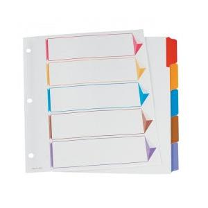 Esselte Separadores Omni-Dex, 5 Divisiones, 1 Piezas